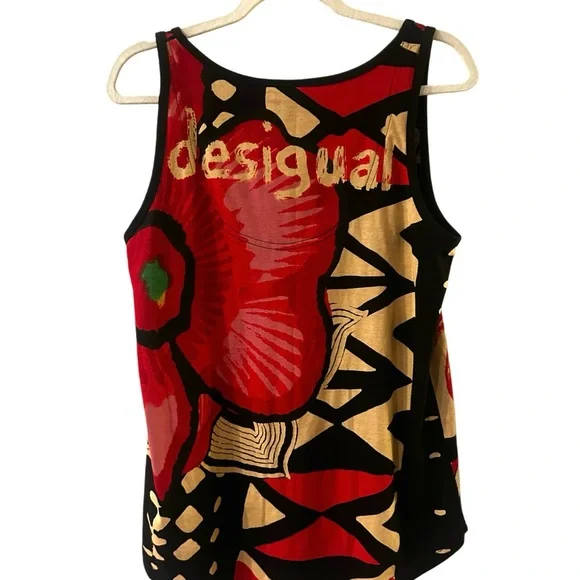 Desigual heart and flower tank size m/l valentines grunge Y2K - Picture 2 of 3